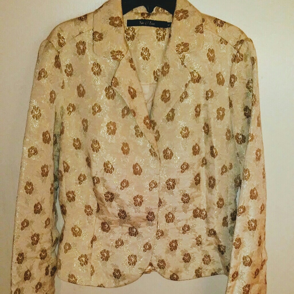 Nic and zoe floral blazer